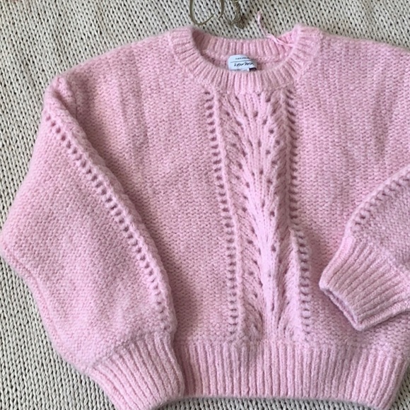 & Other Stories Pink Mohair Eyelet Sweater - Picture 11 of 12